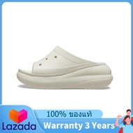 ของแท้พิเศษ Crocs Crush Classic Bone Shoes Non - Slip Thick Sole Beach Sandals 208731 - 2Y2 The Same