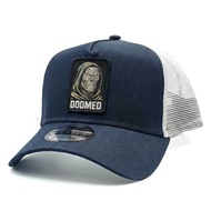 New Era 9Forty "Doomed" Navy/White A-Frame Trucker Cap