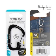 Nite Ize Slidelock Carabiner Stainless Steel Size 3 Black