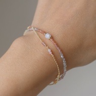 手鍊 橄欖石 粉澳寶 - 明確 -