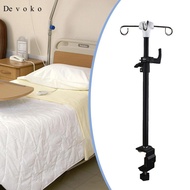 Devoko Drip Bag Stand IV Pole Table Clamp Telescopic Nursing Bedside Families Service