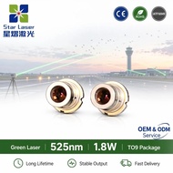DII7 Collimating Lens Laser Indication NICHIA NDG525-1.8W 525nm Green Laser Diode 1.8W TO9 Package 5