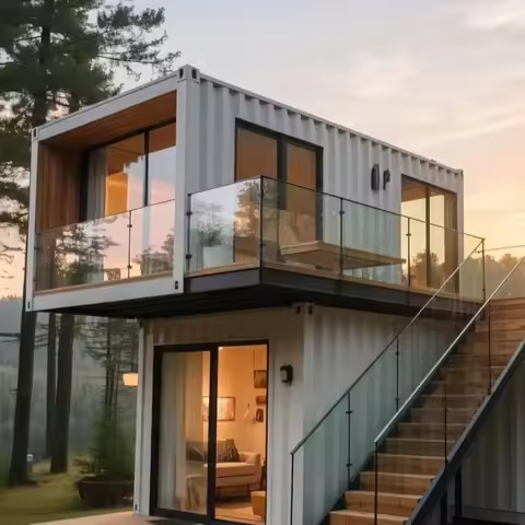 20FT 40 Ft Detachable Container Villas Durable Residential Buildings Prefab Steel Villa Small House 