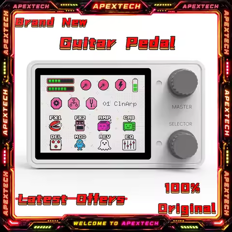 In Stock LIVTRA NANOCORE Multi-Function Guitar Pedal 126g 10H Playtime 2.4" Display NAM/IR Ready AI