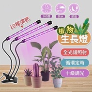 其他品牌 - LED植物生長燈 USB 紅藍紫植物夾燈 種植多肉燈（三管款式/紅藍紫光）