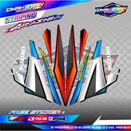 SUZUKI VARIATION STRIPING ARASHI 125 RSUZUKI MOTORCYCLE STICKER LIST/ ARASHI 125 RSUZUKI