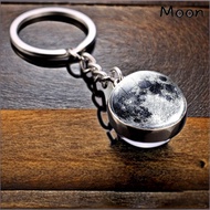 1.13 Solar System Double Sided Glass Ball Keychain Planet Theme Gift Earth/Saturn/Mars/Mercury/Jupit