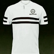 Mercy AMG 2 Stripe Polo Shirt