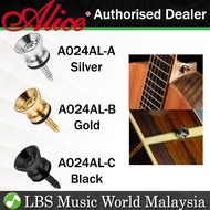 Alice A024AL Pro Set Strap Button For Guitar Acoustic Classical Bass Ukulele Aluminum Alloy (A0 24AL)