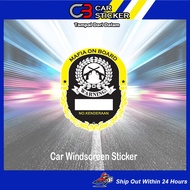 mafia on board car windscreen sticker / cs859