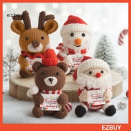 {ezbuy.my1}Christmas Doll Mini Funny Positive Santa Claus Snowman Crochet Knitted Toy with Inspirati