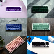 Semi-Transparent Keycaps PBT Double-shot SA Profile Keycap Custom Keycaps Compatible with Cherry Gat