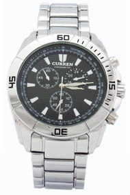 Curren นาฬิกาข้อมือผู้ชาย สายสแตนเลส รุ่น C8044 - Silver/Blackพร้อมกล่องนาฬิกา CURREN (Clearance Sal