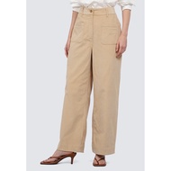 ET CETERA High Waist Corduroy Pants TAUPE