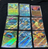 PTCG 日版 SR 噴火龍EX 水箭龜EX 妙蛙花EX Promo 御三家 小火龍 Sv2a pokemon card 精靈寶可夢
