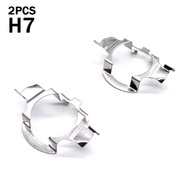 【MOTORLAND】 2Pcs H7 LED Headlight Bulb Base Holder Adapter Socket Retainer Clips Kit #May