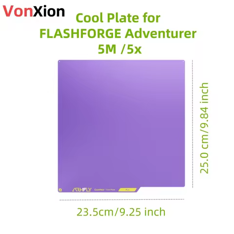 VonXion Conweb™ Cool Plate Build Plate 235*247.5mm for For FLASHFORGE Adventurer 5M 5X Quick Release