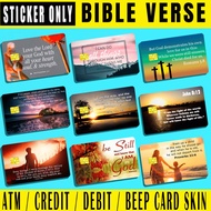 BIBLE VERSE QUOTE - (SKIN CARD STICKER) ATM/CREDIT/DEBIT/BEEP