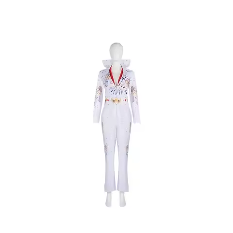❤XINLIN Carnival rock singer Elvis Presley cosplay costume, holiday party dance costume, cosplay rol