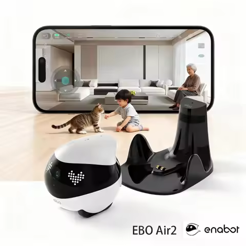 Enabot EBO AIR 2 Companion Robot 2K Home Security Pet Camera Night Vison Wireless APP Remote Control