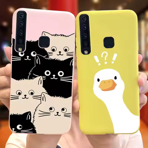 Case For Samsung Galaxy A9 (2018) Cute Cartoon Candy Color Soft Silicon Phone Cases For Samsung A9 2