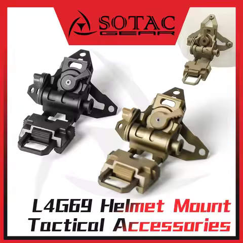 SOTAC Tactical L4 G69 L4G69 Mount for PVS14 PVS15 PVS18 PVS31 GPNVG18 PSQ36 NVG Helmet Mount with QD