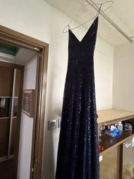 HunterGirl正品 “海底星河” 畢業晚禮服拖地吊帶珠片裙