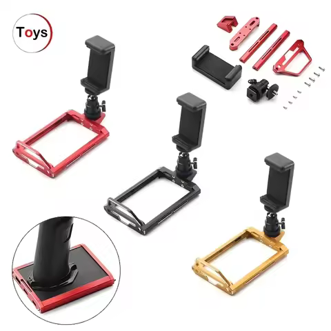 Metal Transmitter Protector Frame and Phone Holder YA-0711BK For Flysky Noble NB4 / NB4 Pro / NB4+ R