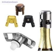 [Initiationdawn] 1pcs Champagne Bottle Stopper Stainless Steel Sparkling Grape Wine Bottle Plug Vacu