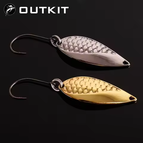 Fishing DD Spinner Spoon Bait Jigbait2.5/3.5/5g Gold Silver Lure Spoon Hard Bait Sequin Noise Paille