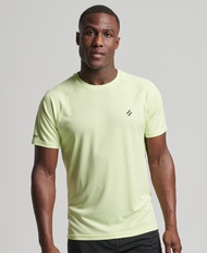 Superdry Train Active Ss Tee-Lime Yellow