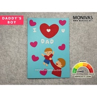 Daddy's Boy Thank You Card Kids Fathers Day DIY Crafting