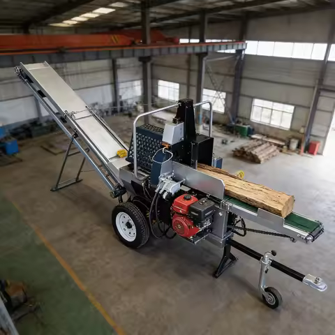 Reliable 35T Electric Log Splitter 2 Way Blade Heavy Duty Wood Cutter Efficient Timber Splitting Too