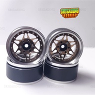 6 Spoke Metal Beadlock 1.9 Adjustable Offset CNC Aluminum Beadlock Wheels for SCX10 TRX4 RGT VANQUIS