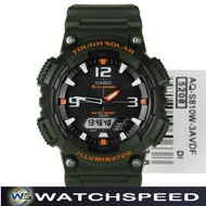Casio AQ-S810W-3A AQS810W-3A Tough Solar Illuminator Analog Green Men's Watch