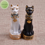 strongaroetrtn mini Egyptian Bastet cat statue sculpture Egypt goddess figurine home decor sg
