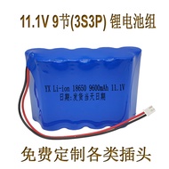 11.1V 12V Lever Audio LED Monitoring Player 18650 Large Capacity Rechargeable Lithium Battery Pack 9