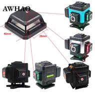 [AWHAO] SiaBiced 12 Lines Laser Level Meter Glass Window ABS Protector Dustproof Lightweight Anti