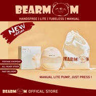 READY STOCK: Bearmom Lite Handsfree Manual Pump &amp;  Milk Collector