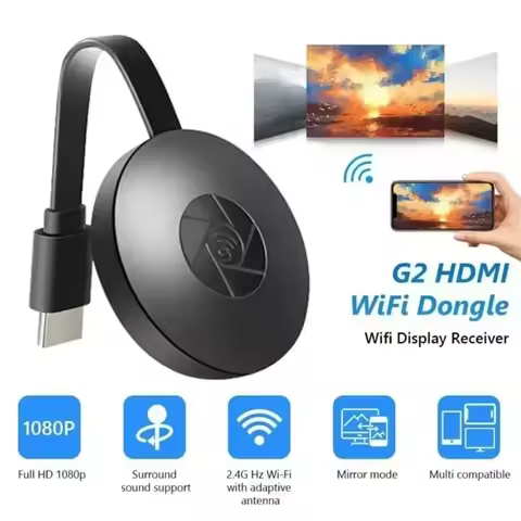 1080P Video Receiver For MiraScreen WiFi Display Dongle HDMI Miracast Adapter Screen Mirroring for T