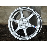 New Car Sport Rim Thailand SSR TYPE-C Wheels 15x6.5J 4x100 ET40 Hyper Silver - READY STOCK