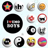 I Love Emo Boys Badges Tinplate Soft Button Pin Brooch Metal Badge Custom Jewelry Accessories Hat Ba