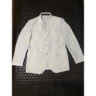 LUXURIOUS BRANDED CASUAL SERGIUS ITALY WHITE BLAZER JACKET