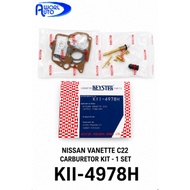 NISSAN VANETTE C22 CARBURETOR KIT (KII-4978H) - 1 SET