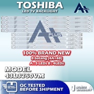 43L3750VM TOSHIBA 43" LED TV Backlight 43 INCH Lampu TV 43L3750 43L-3750VM
