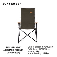 BLACKDEER เก้าอี้พับได้ใช้กลางแจ้งเก้าอี้เปิดหลังยาวปรับได้3ระดับเก้าอี้ปิกนิกกลางแจ้งตั้งแคมป์เก้าอ