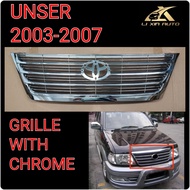 TOYOTA UNSER 2003-2007 FRONT GRILLE CHROME SKIRT MODEL OR NON SKIRT MODEL