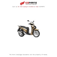 Plastic Set - Cover - Cover for HONDA Sh 125&150 Year 2009-2011 Brown (Light)-Y 208 Z1,Z3(125Cc)Z2,Z