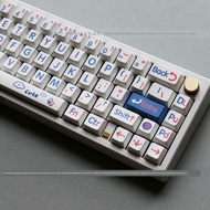 pbt keycaps keycaps custom Klein Blue Keycap Original Factory Height pbt Material Sublimation 68/75/