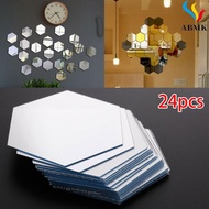 Easy to install Hexagon Mirror Sticker Mosaic Tiles for Bathroom (79 characters)